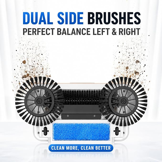 Hand Push Floor Sweeper and Dustpan Set, Magic Broom for Home Floor Cleaning, Easy-to-Use Upright Mop and Sweeping Tool