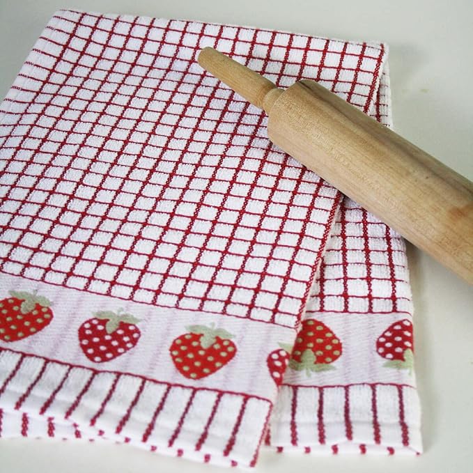 Samuel Lamont Poli Dri Tea Towels - Set of 3 (Strawberries)