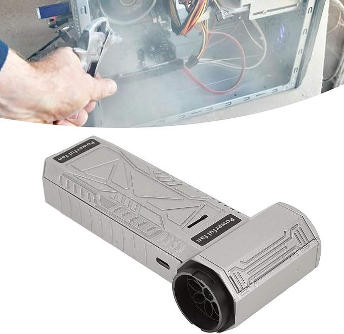 Electric Air Duster, 150000RPM Rechargeable Handheld Turbine Fan, 8000mAh Battery, ABS Material, 5.9x2.8 Inch