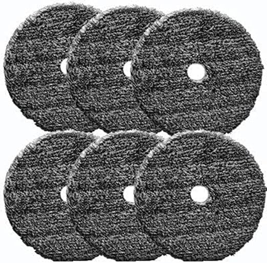 Buff and Shine URO-Fiber Microfiber Pad for Car Compounding, Cutting, Buffing, Waxing, and Polishing - Compatible with Long-Throw, High-Action, Dual-Action, and Random Orbital Polisher - 5 in (6 Pads)