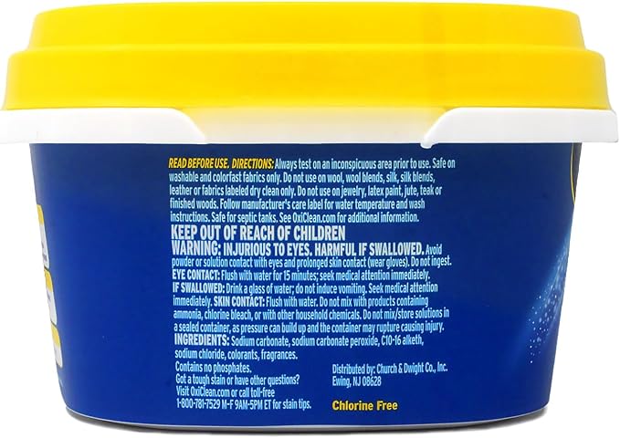 OxiClean Versatile Stain Remover, Over 101 Uses, Chlorine-Free, For All Machines, 1.77 lb (Pack of 2)