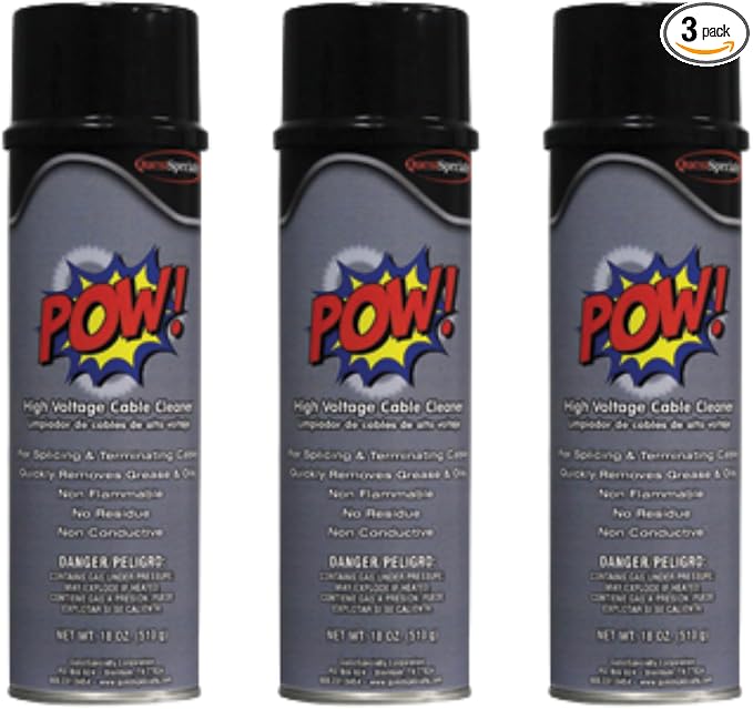 Quest 5016 POW High Voltage Cable Cleaner (3 Pack)