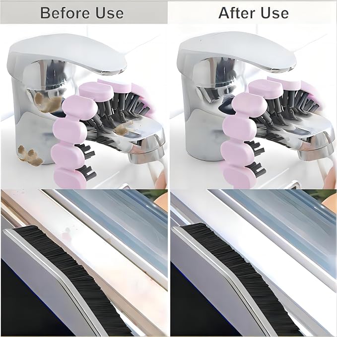 6PCS Crevice Cleaning Brush Bendable Cleaning Brush for Household Use Bathroom Kitchen