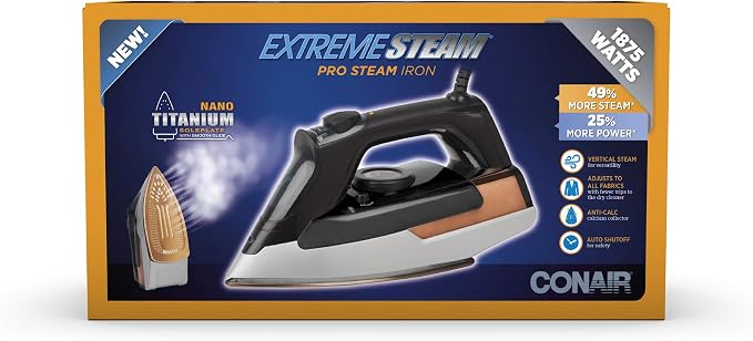 Conair ExtremeSteam 1875 Watt Pro Steam Iron
