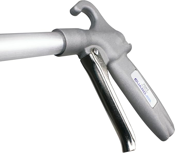 Guardair XtraThrust Safety Air Gun - 18 inch Aluminum Extension, Pistol Style Grip, OSHA Compliant Alloy Nozzle, 1/4 Inch FNPT Inlet (75XT018AA)