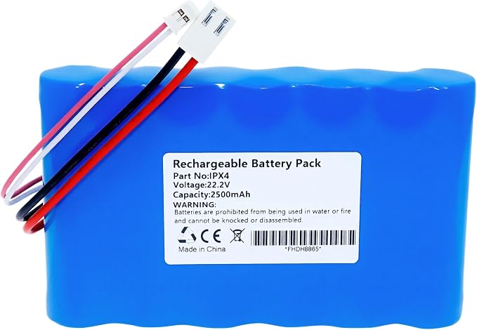 Replacement Battery for Tineco IPX4 FW020100US Vacuum Mop | 22.2V 2600mAh, high consistency graded cells, stable voltage power supply, long service life