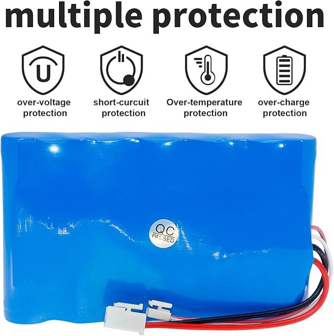 Battery Replacment for Tineco FW020100US, FW15M-01, HF10E-01, iFLOOR IPX4, iFloor Wet Dry Vacuum,PN:Tineco 61SR18650-2200, 6ICNMR19-66, 6IRS18650, 6ISR18650-2500