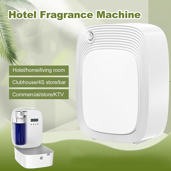 Scent Air Machine for Home, 200ML Smart Scent Diffuser, Portable Essential Oil Diffuser, Wall Mounted Aromatherapy Diffuser Cover Up to 500m³, for Large Room, Hotel, Office, Spa