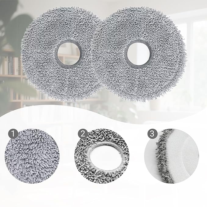 Accessories for Dreame L10s Pro Ultra Heat,X30 Ultra,L10s Ultra Gen 2, for Mova E30 Ultra Vacuum Cleaner, L10s Ultra Gen 2 Replacement, 1 Main Brush, 4 Mop Pad, 4 Filters, 4 Dust Bags, 4 Side Brushes