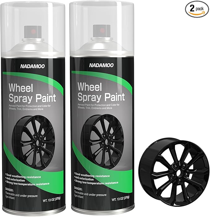 NADAMOO Aluminum Wheel Rim Paint Protective Clear Coat, Satin Finish, 2 Cans