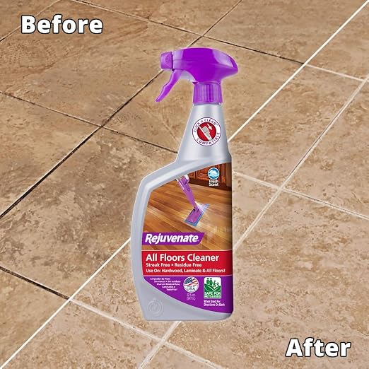 Rejuvenate Professional Wood Floor Restorer and Polish with Durable Finish Easy Mop On Application High Gloss Finish 32oz and Rejuvenate High Performance All-Floors and Hardwood No Bucket Needed Floor Cleaner Powerful PH Balanced Shine with Shine Boost...