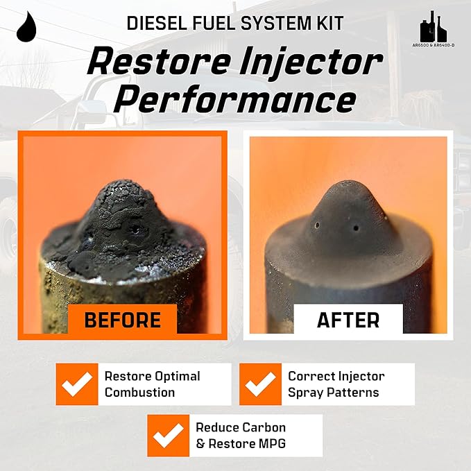Archoil Diesel Fuel System Kit - AR6400-D (12 oz) + AR6500 (40 oz) - Complete Restoration For All Diesel Engines, Injector Cleaner, Lubricity Improver, DPF & Turbo Deposit Control, Cetane Booster