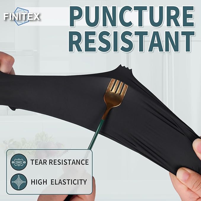 FINITEX Black Nitrile Disposable Medical Exam Gloves 5 mil Powder-free Latex-Free 1000 PCS Examination Glove