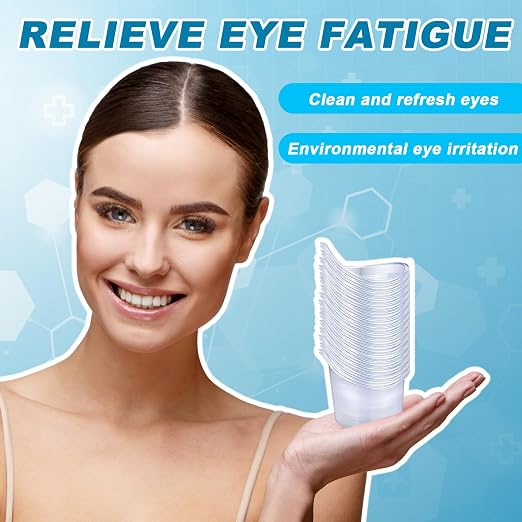 Teenyyou 400 Pcs 5ml Eye Wash Cup Disposable Eye Wash Cups Plastic Measuring Cup Portable Cleaning Cups for Rinse and Flush