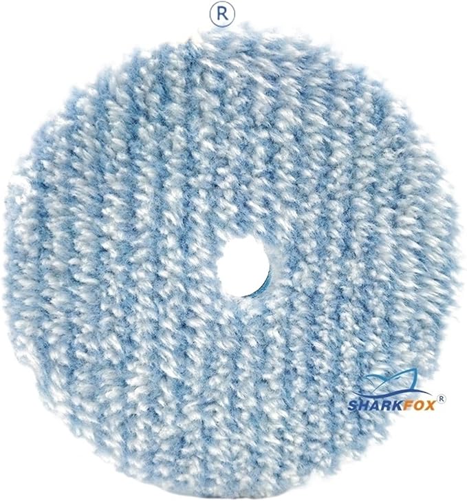 5/6"New Microfiber Cutting Wax Removal Pad Microfiber Polishing Pad Detailing Wax Applicator Pad for Waxing/Polishing ﻿(1pc,6Inch Backer)