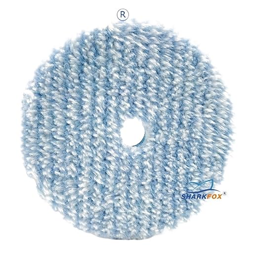 5/6" New Microfiber Cutting Wax Removal Pad Microfiber Polishing Pad Detailing Wax Applicator Pad for Waxing/Polishing ﻿(1pc,5Inch Backer)
