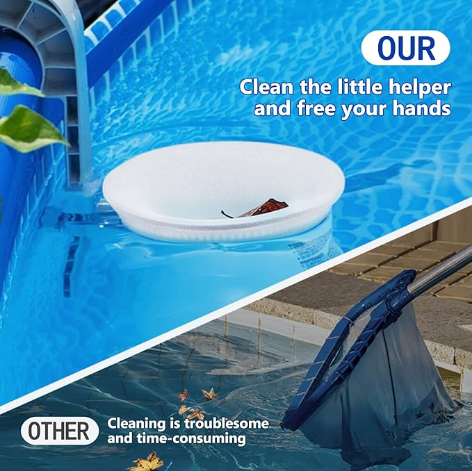 50 Pack Pool Skimmer Socks for Pool Filters, Filters Baskets and Skimmers to Filter Debris and Leaves, Protact Filter System of Inground and Above Ground Pools