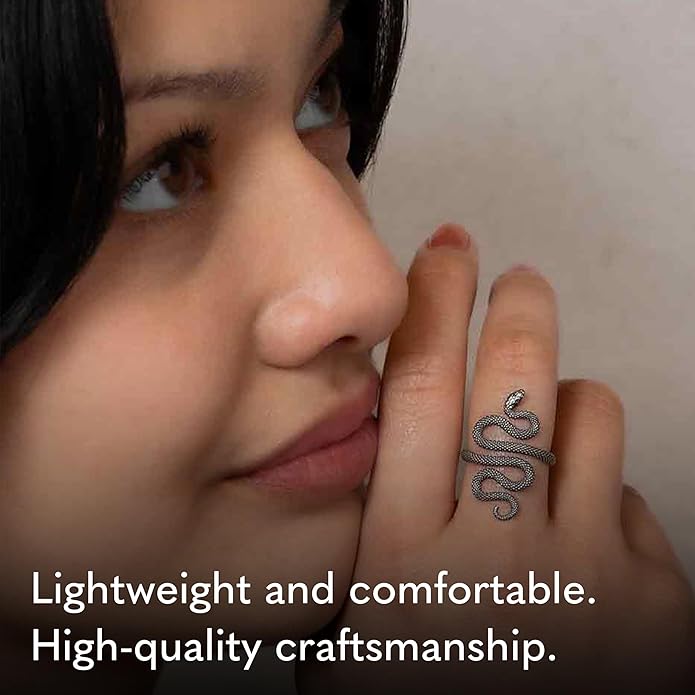 NINA DESIGNS Sterling Silver Rings - Adjustable Ring, Silver Jewelry for Women, 925 Sterling Silver, Gift for Women Women’s Rings