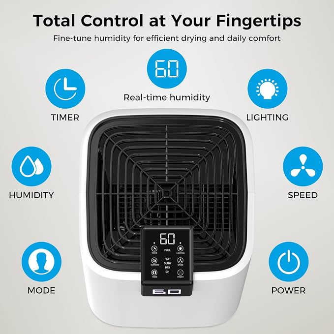 4000 sq.ft Dehumidifier for Basement, Trazico 45 Pint Dehumidifiers for Home with Drain Hose, Smart Humidity Control, 24H Timer, Auto Defrost, Ideal for Large Room, Bathroom, Bedroom, Garage, Black