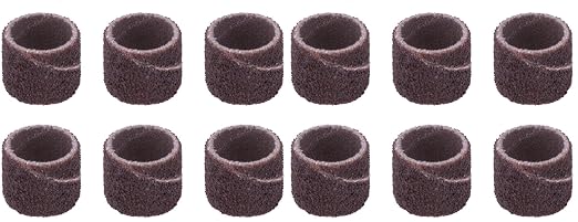 Dremel 408 1/2-Inch Sander Bands, Coarse, Rotary Tool Accessory, (Pack of 12)