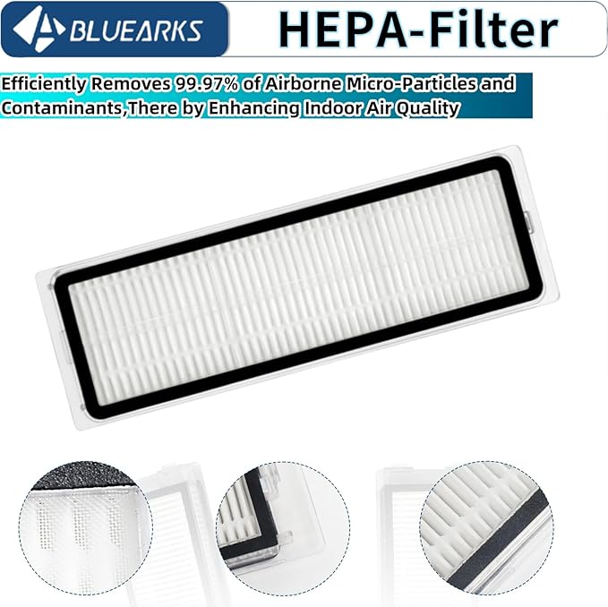 24 Pack L10S Ultra Accessories Kit for Dreame L10s Ultra【Not for L10s Pro Ultra Heat】 Replacement Parts,1 Main Brush,4 HEPA Filters,6 Mop Pads,6 Dust Bags,6 Side Brushes