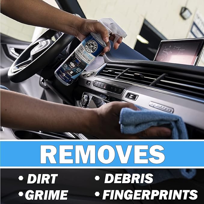 Chemical Guys Complete Total Interior Cleaner & Protectant Kit - 5 Items Including 16 oz Sprayable Total Interior Cleaner & Protectant, 50 Pack of Total Interior Wipes & (3) Microfiber Towels
