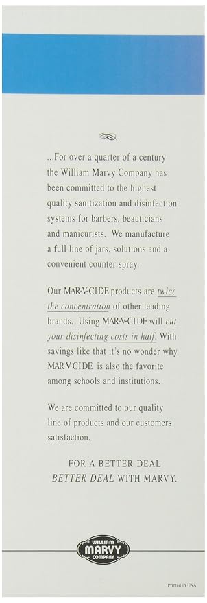 William Marvy No.7 Unbreakable Disinfectant Jar, 40 Ounce