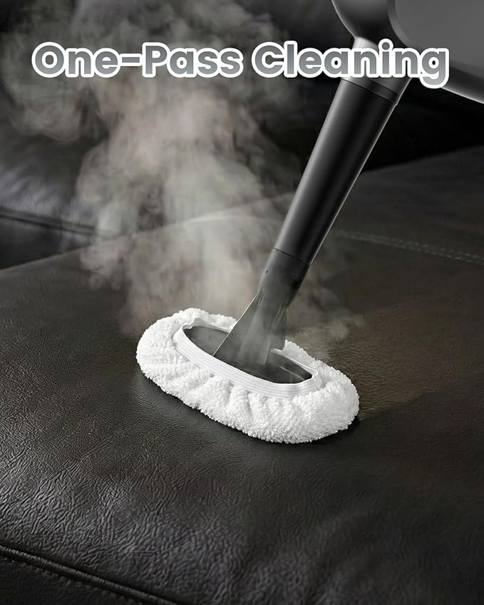 4 Pack Steam Mop Pads for Handheld Steam Cleaner, Universal Washable Reusable Steam Mop Replacement Pads, Compatible with Bissell SteamShot, Wagner, PurSteam, McCulloch, Dupray and More