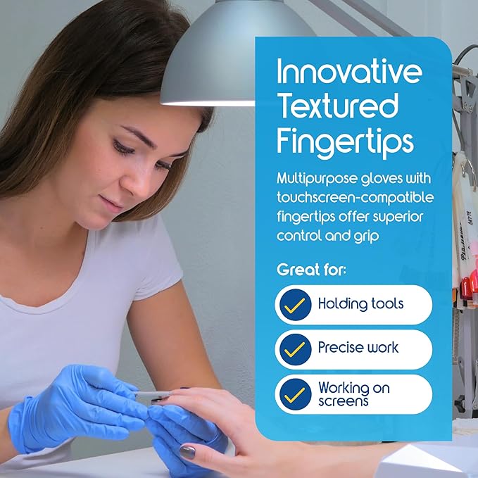 Inspire Nitrile Exam Gloves | The Original Quality Stretch Nitrile Light Blue | 4.5 Gloves Disposable Latex Free Medical EMT