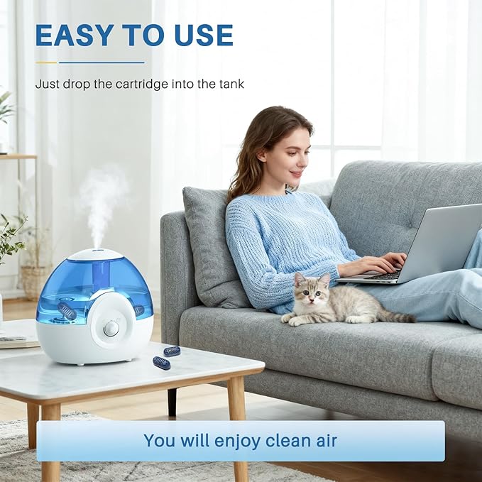 12- Pack Demineralization Cartridge for Humidifier | Compatible with HoMedics Ultrasonic Humidifier and Most Humidifiers, Prevent Hard Water Build-Up, Reduces White Dust, Purifies Water, Part UHE-HDC4