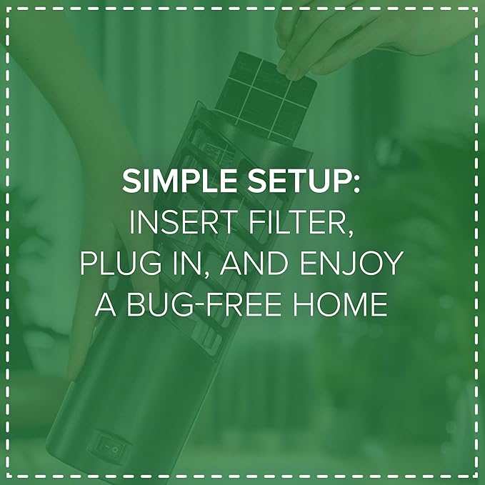 Large Plug in Insect Trap by EcoPro Pest Control, UV Light Plug in Bug Trap | Quiet Indoor Flying Insect Trap, No Toxic Chemicals | Electronic Fly Trap Comes with 4 Refills (2 Devices - 4 Refill Pack)