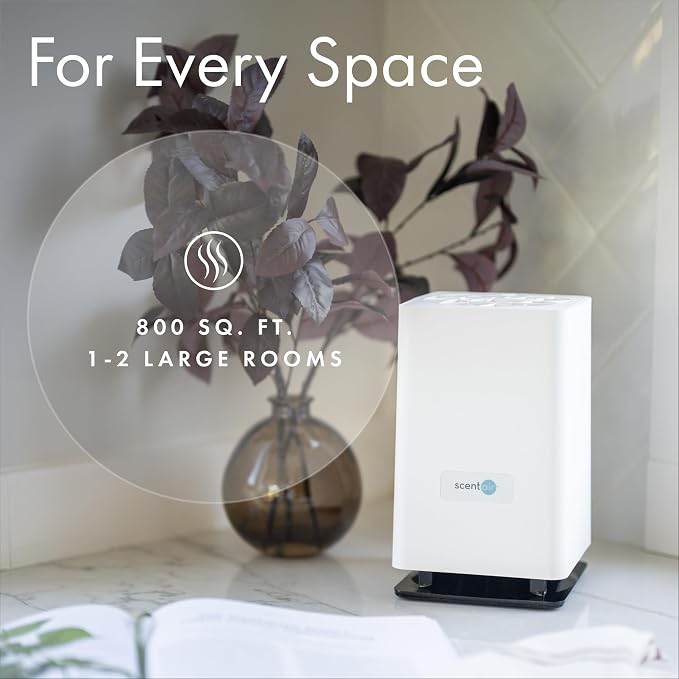ScentAir Whisper Home Monthly Plug-in Refill, Fragrance Cartridge for Home and Office, Amazon Exclusive, Pure Linen