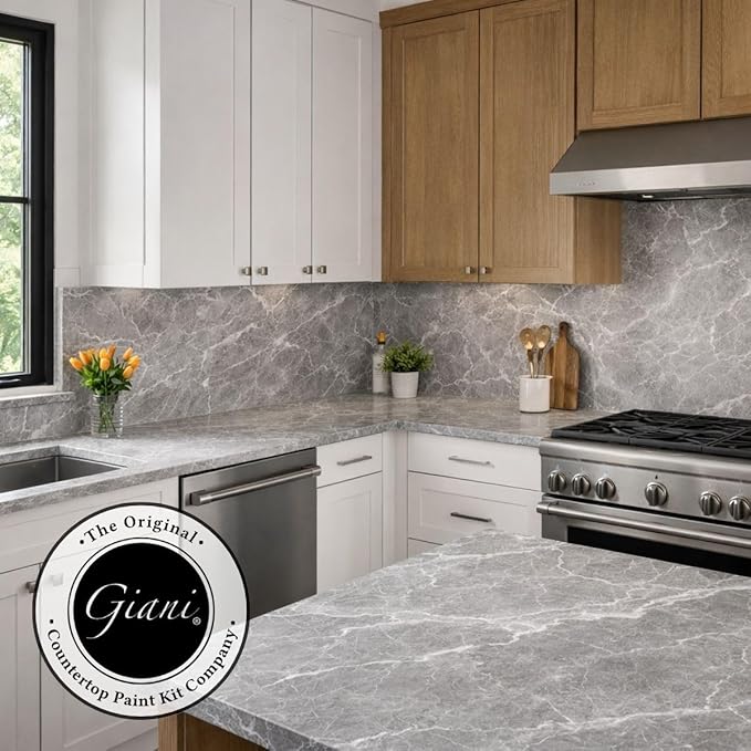 Giani Marble Easy Epoxy Countertop Paint Kit (Emperador Grey)