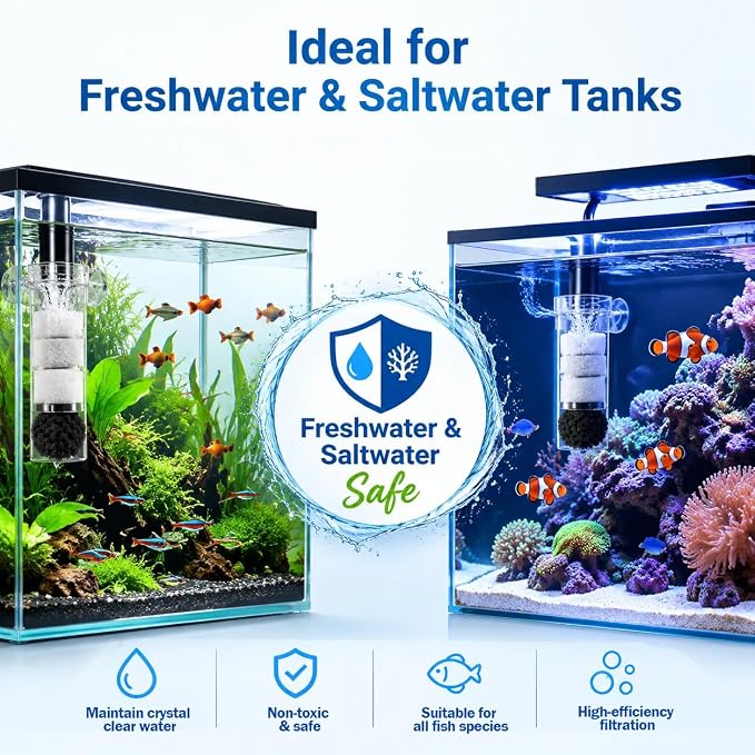21 PCS Aquarium Media Filter Kits Replacement for Fluval FX4 / FX5 / FX6 Canister Filters, Including Bio-Foam Block, Carbon Sponge Filter, Ceramic Ring, Activated Carbon, Silicone Lubricant, Mesh Bag