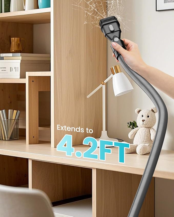Cordless Vacuum Cleaner Compatible with Makita 18V Battery, 7-in-1 Lightweight Stick Vacuum with HEPA Filter, 35KPA Suction, 350W Brushless Motor, 3 Modes for Carpet, Floor, Car (Tool Only)