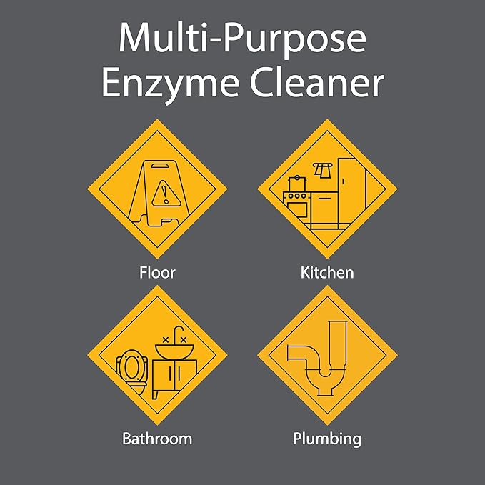 Zeiff Pro-Grade Multi-Purpose Probiotic Enzyme Cleaner - Powerful Cleaning & Odor Eliminating Formula For Professional & Home Surfaces - 32 Ounce - Fragrance Free