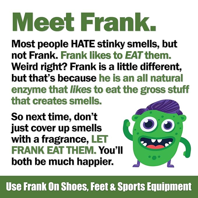 Stink Muncher Natural Enzyme Shoe Deodorizer Spray, Foot Odor Eater, Eliminator & Freshener | Wipe Out the Cause Of Smells At Their Source | Made In the USA