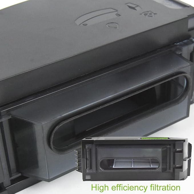 Replacement Dust bin Dustbin Box Module Compatible with iRobot Roomba Robot Vacuum i3 i3+ i4 i4+ i6 i6+ i7 i7+ i8 i8+ E5 E6 E7 J7 with Automatic Dirt Disposal Vacuum Cleaners