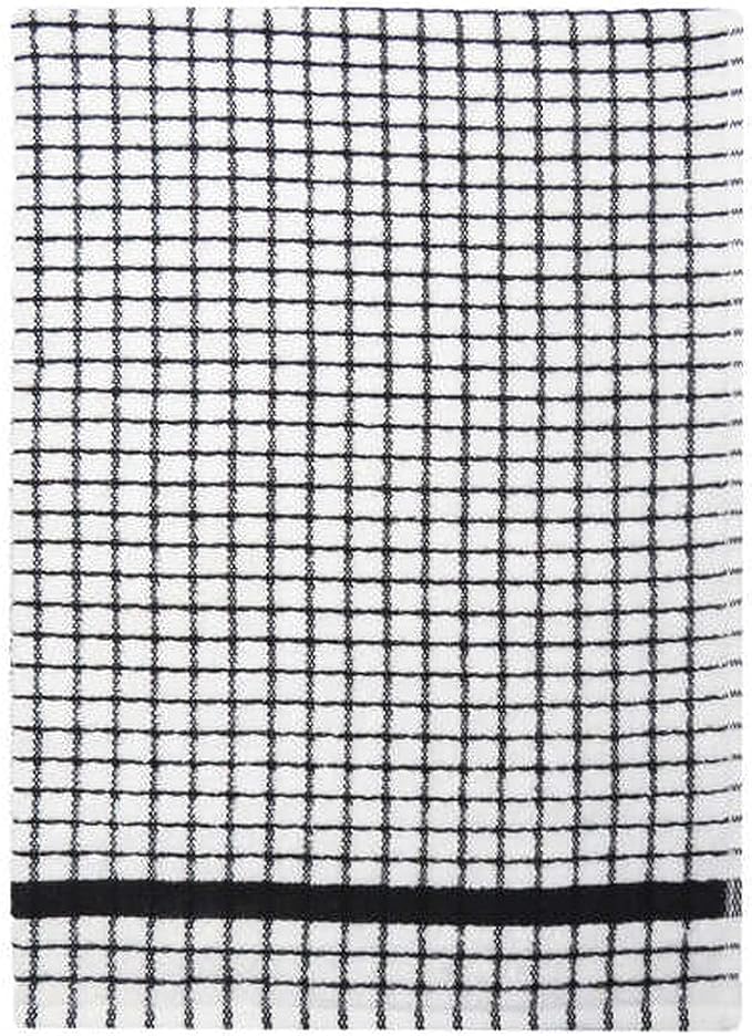 Samuel Lamont Poli Dri Tea Towels - Set of 3 100% Cotton 27.5 x 19 Inch (Black)