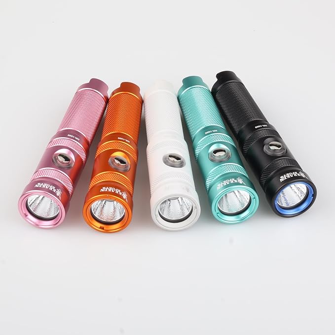 Kraken Sports NR-1000 Back Up Dive Light 1000 Lumens, 330ft/100m Depth Rating, 90 Minutes Burn Time at Full Power, Purple