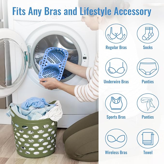 Bra Washing Bag for Laundry, Silicone Lingerie Bags for Washing Delicates, Laundry Bag Washing Machine & Dryer Washing Bags, Maternity Bras, Sports, Sexy Bras