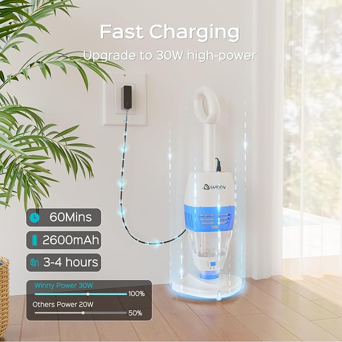 Handheld Pool Vacuum with Telescopic Pole,Hot Tub Vacuum Spa Vacuum with 60 Mins Runtime,Cordless Pool Vacuum Deep Cleaning for Small Inground & Above Ground Pools, Hot Tubs, Spas