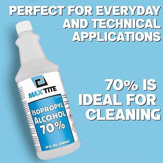 MAXTITE Isopropyl Alcohol 70% (2 Gallons (32oz, 8 Pack))