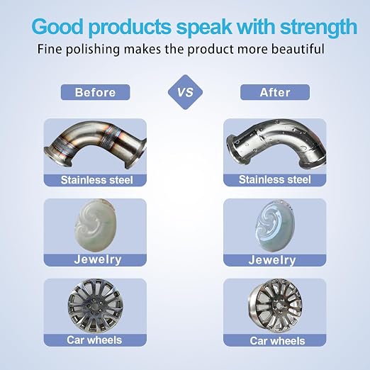 Neeki 6 Drill Buffing Wheels and 3 Polishing Compounds, Multi-Specification Wheel Kit for Metal, Stainless Steel, Jewelry, Wood, Ceramic, Glass, and Other Surfaces
