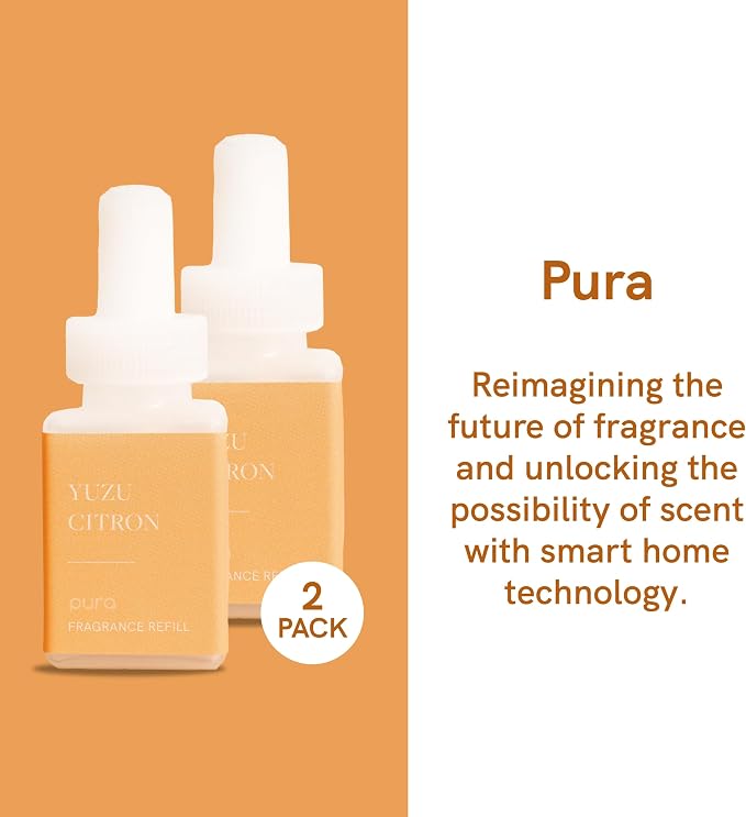 Pura - Fragrance for Smart Home Air Diffusers - Room Freshener - 6 Pack - Linens & Surf, Lavender Fields, Yuzu Citron