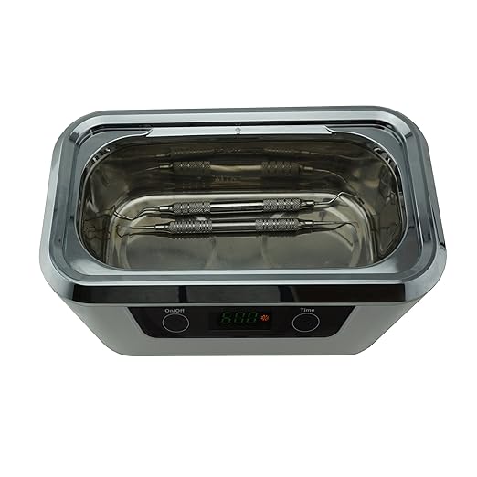 iSonic® Digital Ultrasonic Cleaner Personal Model DS300 with Elongated Tank and Two Wafer transducers to Clean Jewelry, Eyeglasses, Large Sunglasses, air Brushes, etc. 110V, 55W