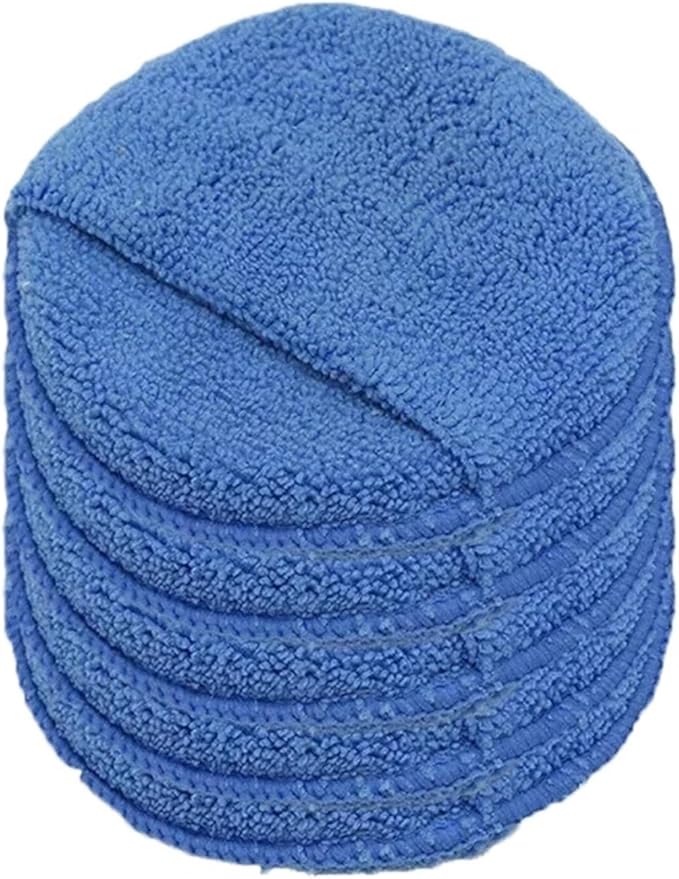 Car Detailing Applicator Pads Car Care Waxing Polish Sponges Soft Microfiber Round Pocket Foam Sponges Car Cleaning Tools(Blue 5Pcs)