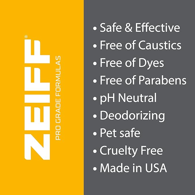 Zeiff Pro-Grade All-Purpose Cleaner & Deodorizer - Deep Cleaning & Odor Eliminating Formula For Professional & Home Surfaces - 32 Ounce Concentrate - Citrus Breeze, 2 Pack