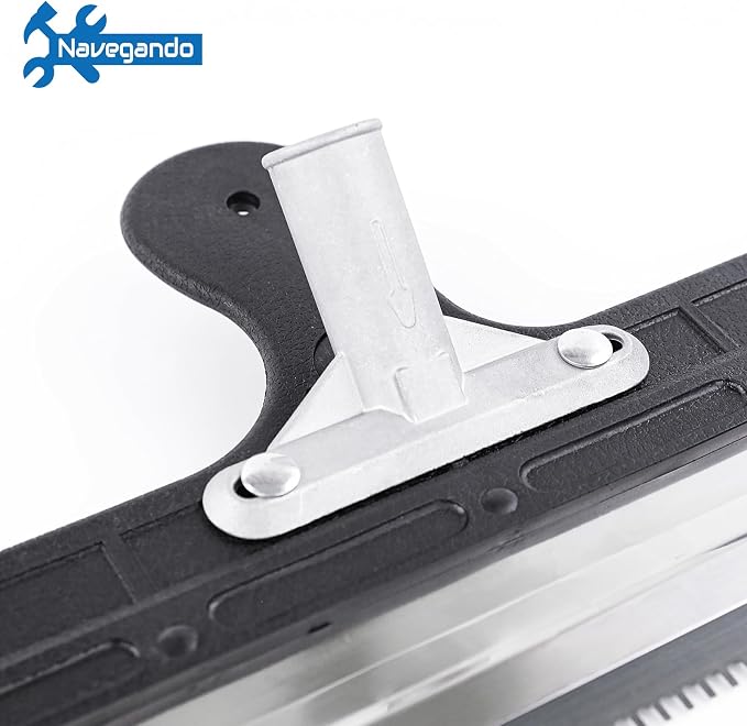 56cm Epoxy Floor Squeegee,Notched Squeegee for Epoxy & Self-Leveling Concrete Rake,5mm Bilateral Notched Blade, Wide Plastic Spreader for Garage, Industrial, and DIY Floor Coating