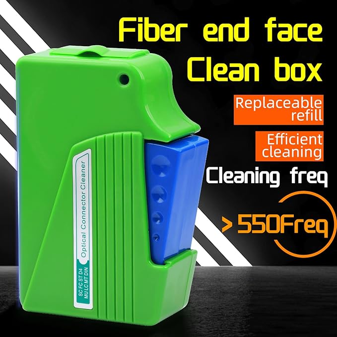 FTTH Optical Fiber Connector Cleaner Cassette Reel Cleanings 500+ Times for FC/SC/ST/LC/MU/D4 Connector